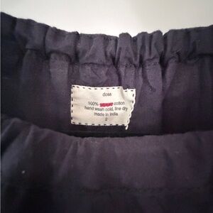 Dosa Black Cotton Skirt